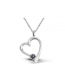 Pendant Corazón Zyrcon Plata