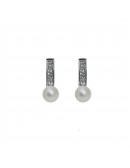 Earrings Reina Perla Blanca