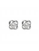 Earrings Espiral Perla Blanca