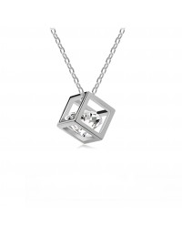 Pendant Cubo Oro Blanco